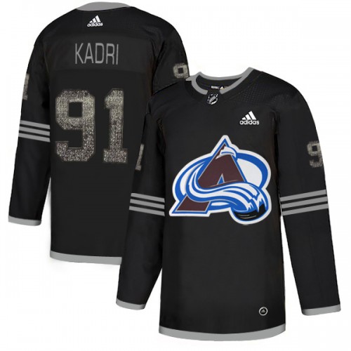 Adidas Colorado Avalanche #91 Nazem Kadri Black Authentic Classic Stitched Jersey Men's