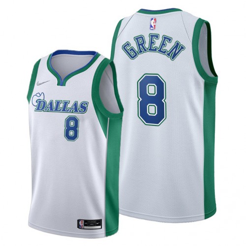 Dallas Dallas Mavericks #8 Josh Green Womens 2021-22 City Edition White Jersey Womens