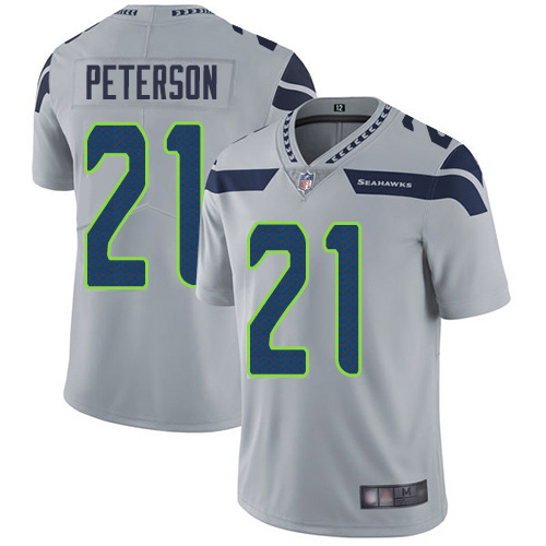 Seattle Seahawks #21 Adrian Peterson Grey Alternate Youth Stitched Vapor Untouchable Limited Jersey Youth