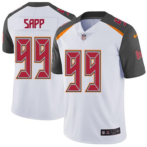 Tampa Bay Buccaneers #99 Warren Sapp White Youth Stitched Vapor Untouchable Limited Jersey Youth