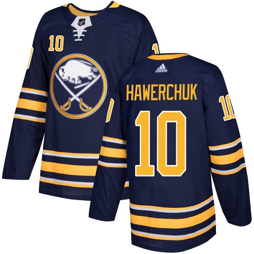 Adidas Buffalo Sabres #10 Dale Hawerchuk Navy Blue Home Authentic Stitched Jersey Men's