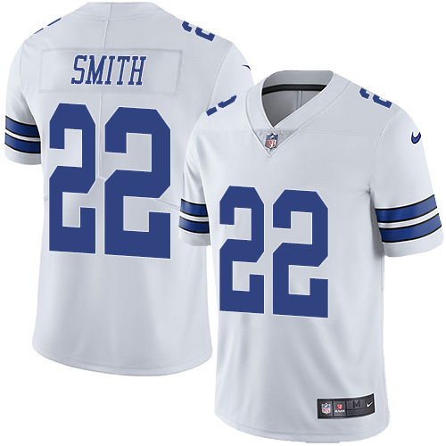 Cowboys #22 Emmitt Smith White Men's Stitched Vapor Untouchable Limited Jersey