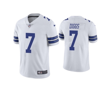 Men's Womens Youth Kids Dallas Cowboys #7 Trevon Diggs White Stitched Vapor Untouchable Limited Jersey