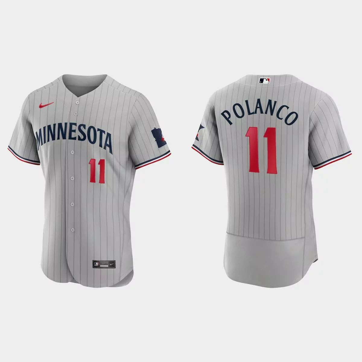 Minnesota Twins #11 Jorge Polanco Men's 2023 Authentic Jersey - Gray
