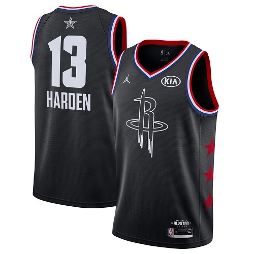 Houston Rockets #13 James Harden Black Youth Jordan Swingman 2019 All-Star Game Jersey Youth