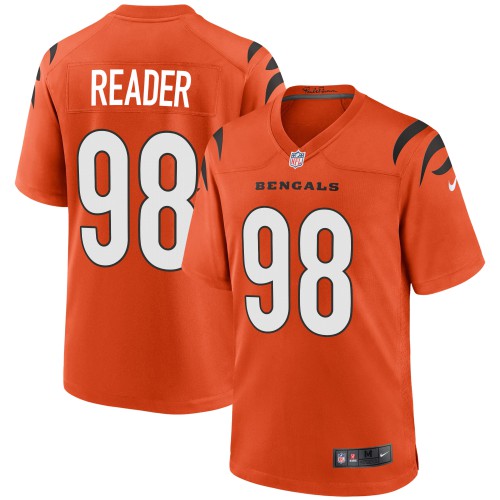 Cincinnati Cincinnati Bengals #98 D.J. Reader Orange Alternate Game Jersey Men's