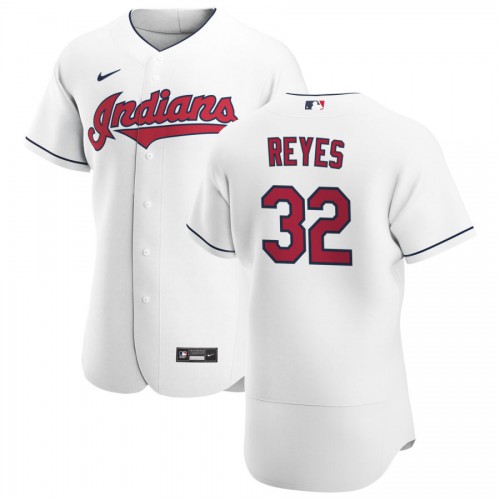 Cleveland Guardians #32 Franmil Reyes Men's White Home 2020 Authentic Team Jersey Men's
