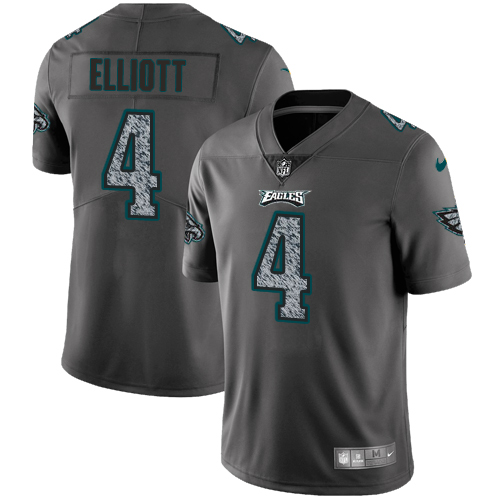 Philadelphia Eagles #4 Jake Elliott Gray Static Youth Stitched Vapor Untouchable Limited Jersey Youth