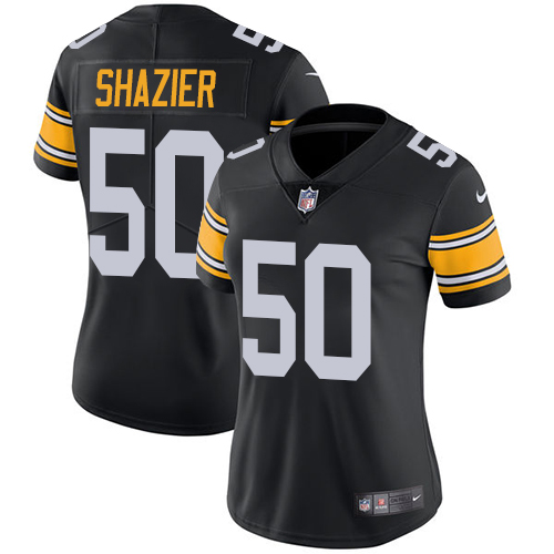 Pittsburgh Steelers #50 Ryan Shazier Black Alternate Women's Stitched Vapor Untouchable Limited Jersey Womens