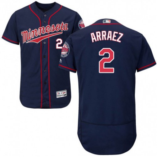 Minnesota Twins #2 Luis Arraez Navy Blue Flexbase Authentic Collection Stitched Jersey Men's