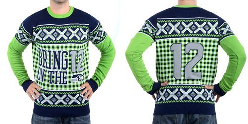 Seahawks #12 Fan Men's Ugly Sweater
