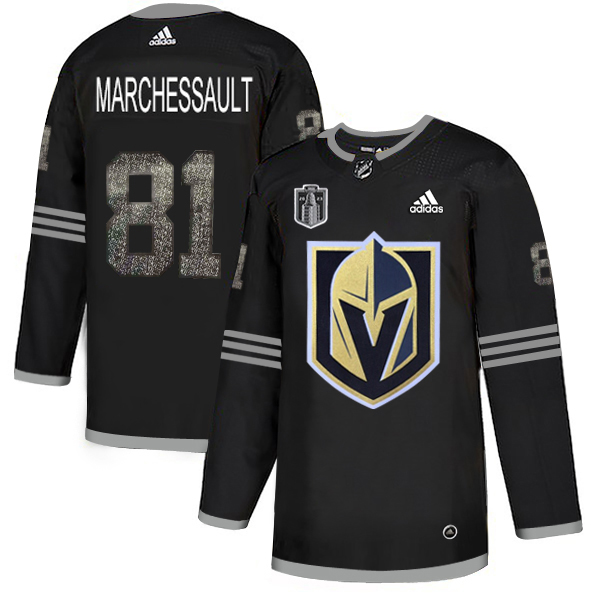 Adidas Golden Knights #81 Jonathan Marchessault Black Youth 2023 Stanley Cup Final Patch Authentic Team Logo Fashion Stitched Jersey