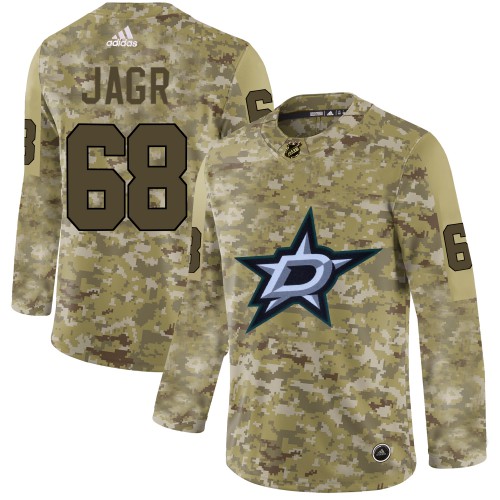 Adidas Dallas Stars #68 Jaromir Jagr Camo Authentic Stitched Jersey Men's