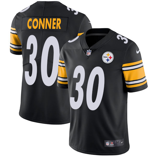 Pittsburgh Steelers #30 James Conner Black Team Color Youth Stitched Vapor Untouchable Limited Jersey Youth