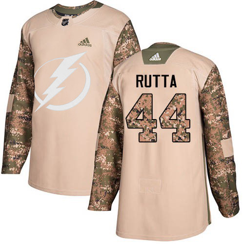 Adidas Tampa Bay Lightning #44 Jan Rutta Camo Authentic 2017 Veterans Day Youth Stitched Jersey Youth