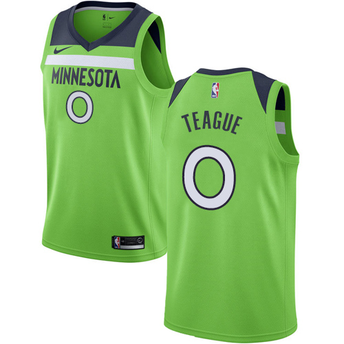 Minnesota Timberwolves #0 Jeff Teague Green Womens Swingman Statement Edition Jersey Womens