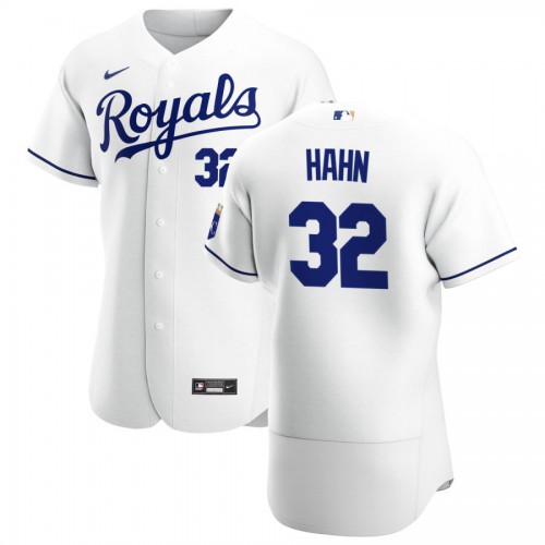 Kansas City Kansas City Royals #32 Jesse Hahn Men's White Home 2020 Authentic Player Jersey Men's