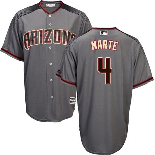Arizona Diamondbacks #4 Ketel Marte Gray Road Stitched Youth Jersey Youth