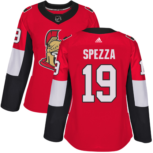 Adidas Ottawa Senators #19 Jason Spezza Red Home Authentic Women's Stitched Jersey Womens