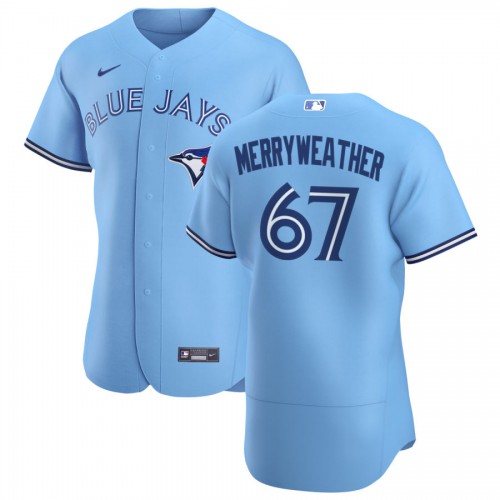 Toronto Toronto Blue Jays #67 Julian Merryweather Men's Light Blue Alternate 2020 Authentic Player Jersey Men's
