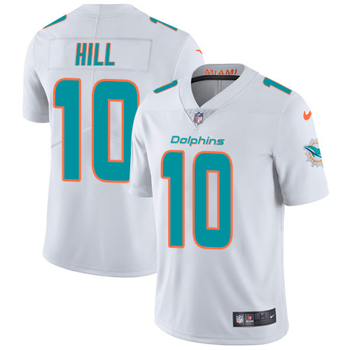 Dolphins #10 Tyreek Hill White Men's Stitched Vapor Untouchable Limited Jersey