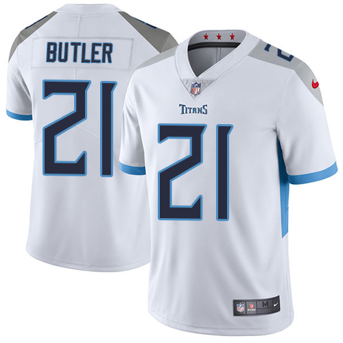 Tennessee Titans #21 Malcolm Butler White Men's Stitched Vapor Untouchable Limited Jersey Men's