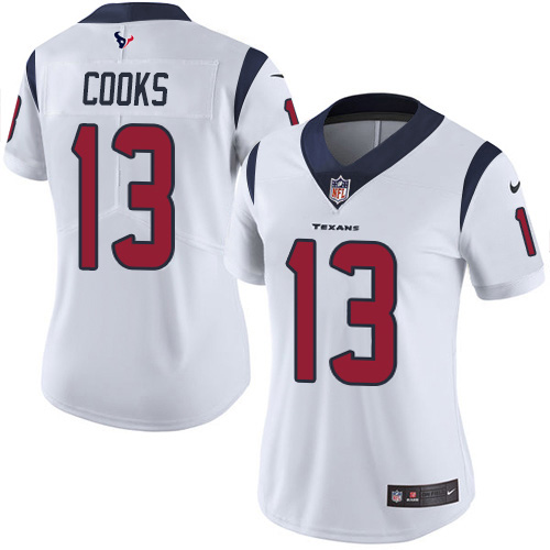 Texans #13 Brandin Cooks White Women's Stitched Vapor Untouchable Limited Jersey
