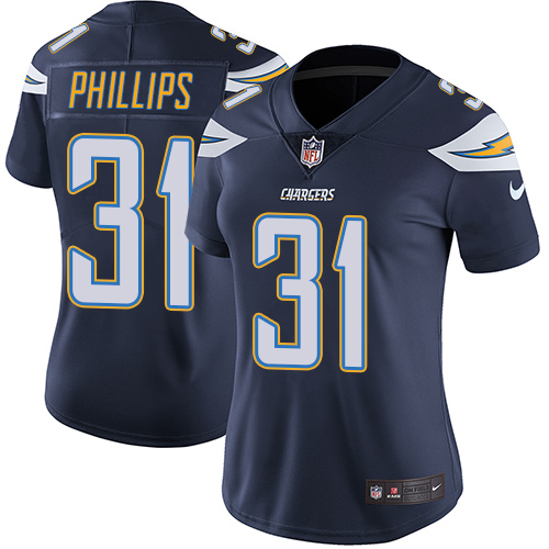 Los Angeles Chargers #31 Adrian Phillips Navy Blue Team Color Women's Stitched Vapor Untouchable Limited Jersey Womens