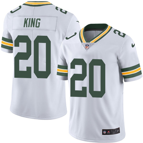 Green Bay Packers #20 Kevin King White Men's Stitched Vapor Untouchable Limited Jersey Men's