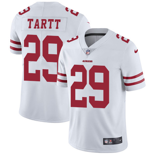 San Francisco 49ers #29 Jaquiski Tartt White Men's Stitched Vapor Untouchable Limited Jersey Men's