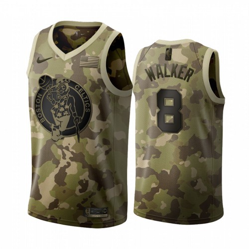 Boston Celtics #8 Kemba Walker 2019 Salute to Service Desert Camo Jersey Mens
