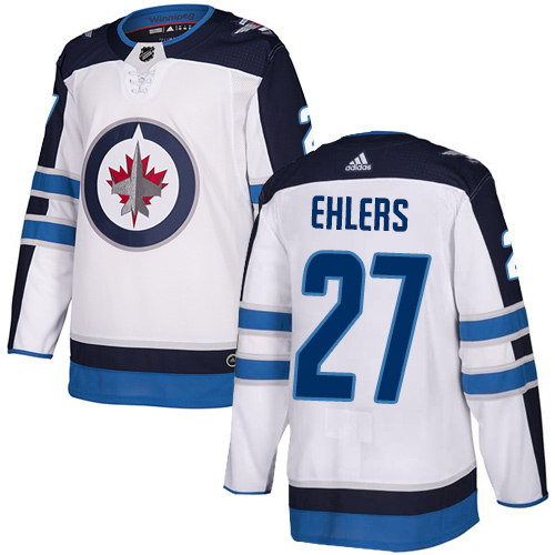 Adidas Winnipeg Jets #27 Nikolaj Ehlers White Road Authentic Stitched Youth Jersey Youth