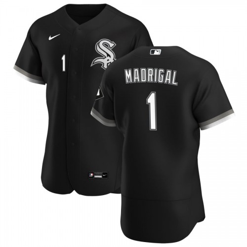 Chicago Chicago White Sox #1 Nick Madrigal Men's Black Alternate 2020 Authentic Player Jersey Men's