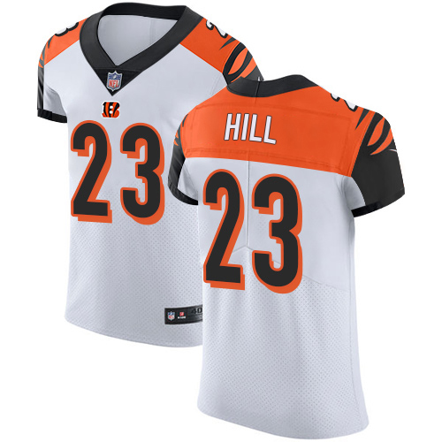 Bengals #23 Daxton Hill White Men's Stitched Vapor Untouchable Elite Jersey