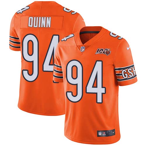 Chicago Bears #94 Robert Quinn Orange Men's Stitched Limited Rush 100th Season Jersey Men's