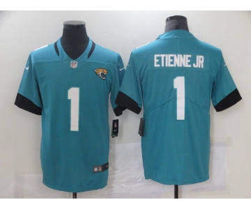 Men's Youth Women's Jacksonville Jaguars #1 Travis Etienne Jr Blue 2021 Vapor Untouchable Stitched Limited Jersey