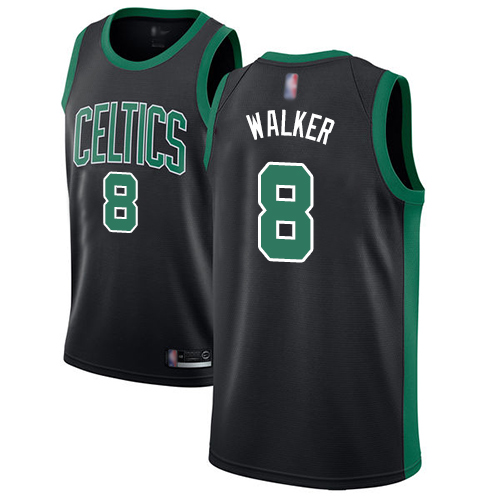 Boston Celtics #8 Kemba Walker Black Swingman Statement Edition Jersey Mens