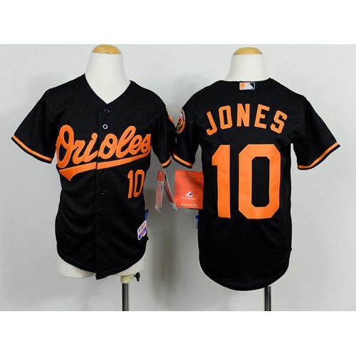 Baltimore Orioles #10 Adam Jones Black Cool Base Stitched Youth Jersey Youth