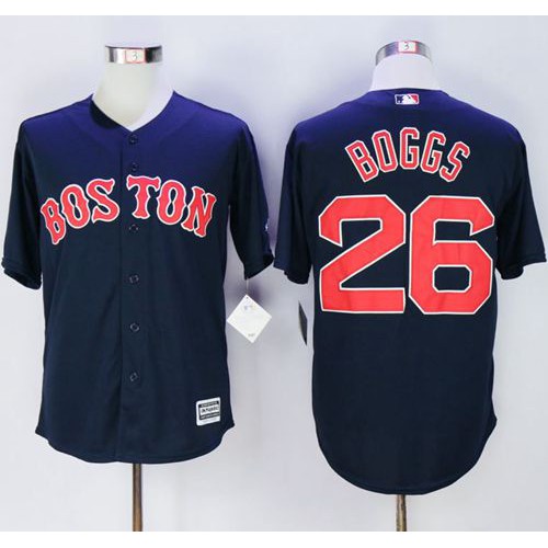 Boston Red Sox #26 Wade Boggs Navy Blue New Cool Base Stitched Jersey Men's