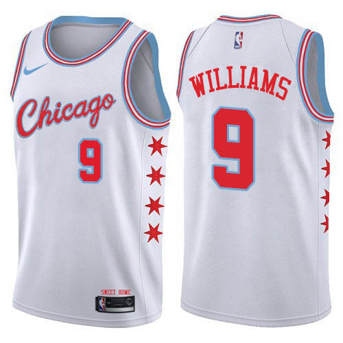 Chicago Bulls #9 Patrick Williams White Swingman City Edition Jersey Mens