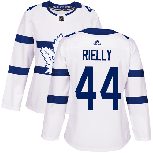 Adidas Maple Toronto Maple Leafs #44 Morgan Rielly White Authentic 2018 Stadium Series Women's Stitched Jersey Womens