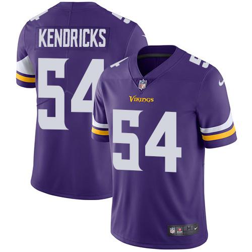 Minnesota Vikings #54 Eric Kendricks Purple Team Color Men's Stitched Vapor Untouchable Limited Jersey Men's