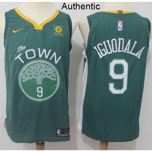 Golden State Warriors #9 Andre Iguodala Green Authentic Jersey Mens