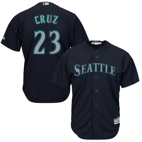 Seattle Mariners #23 Nelson Cruz Navy Blue Cool Base Stitched Youth Jersey Youth