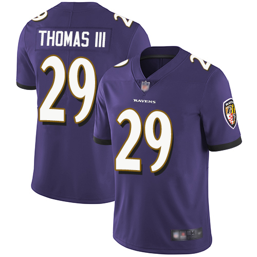 Baltimore Ravens #29 Earl Thomas III Purple Team Color Youth Stitched Vapor Untouchable Limited Jersey Youth