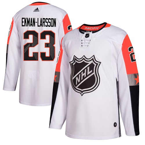 Adidas Arizona Coyotes #23 Oliver Ekman-Larsson White 2018 All-Star Pacific Division Authentic Stitched Jersey Men's