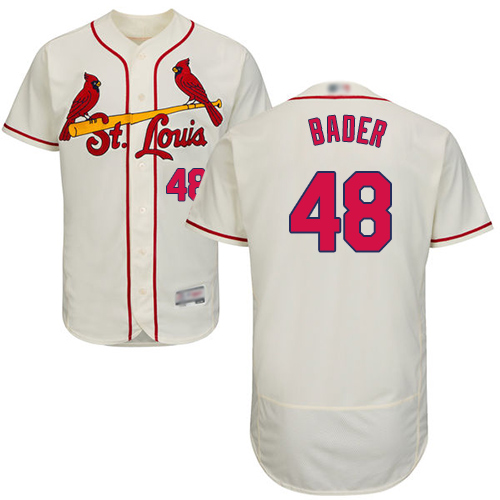 St.Louis Cardinals #48 Harrison Bader Cream Flexbase Authentic Collection Stitched Jersey Men's