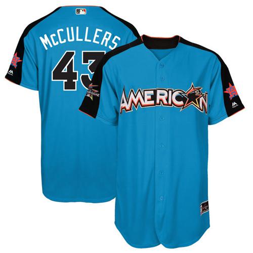 Houston Astros #43 Lance McCullers Blue 2017 All-Star American League Stitched Youth Jersey Youth