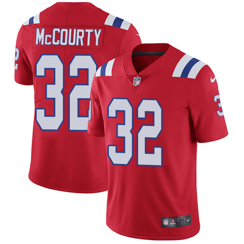 Patriots #32 Devin McCourty Red Alternate Youth Stitched Vapor Untouchable Limited Jersey