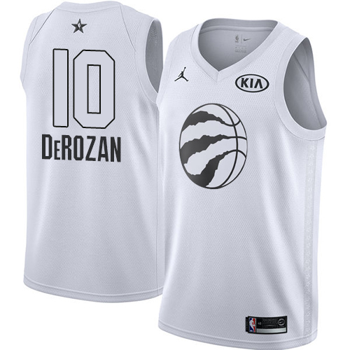 Toronto Raptors #10 DeMar DeRozan White Youth Jordan Swingman 2018 All-Star Game Jersey Youth